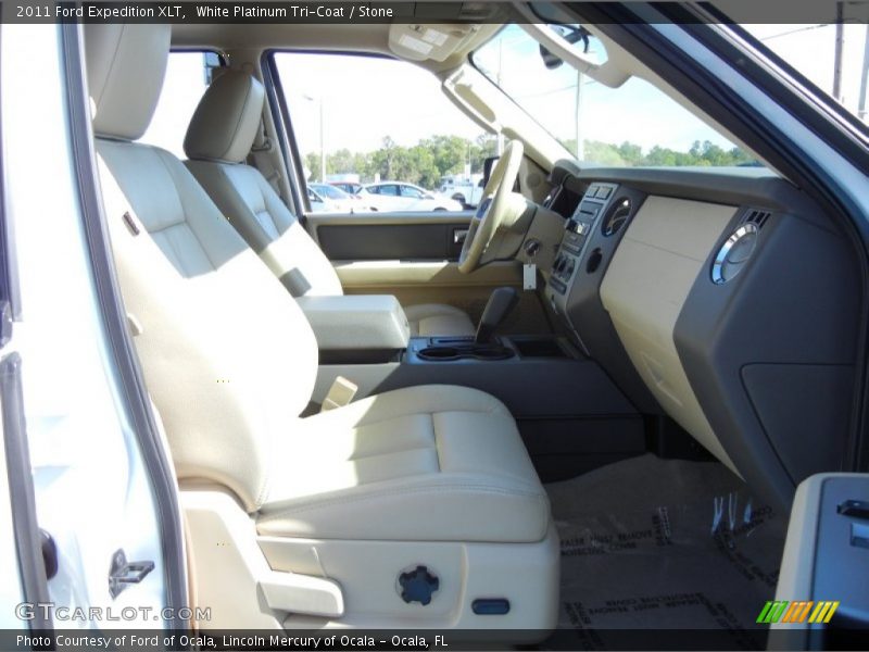 White Platinum Tri-Coat / Stone 2011 Ford Expedition XLT