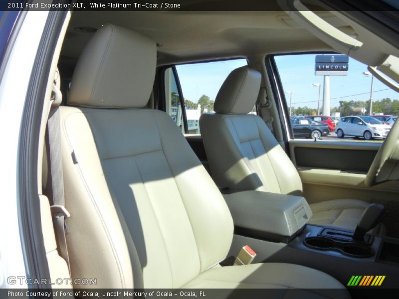 White Platinum Tri-Coat / Stone 2011 Ford Expedition XLT