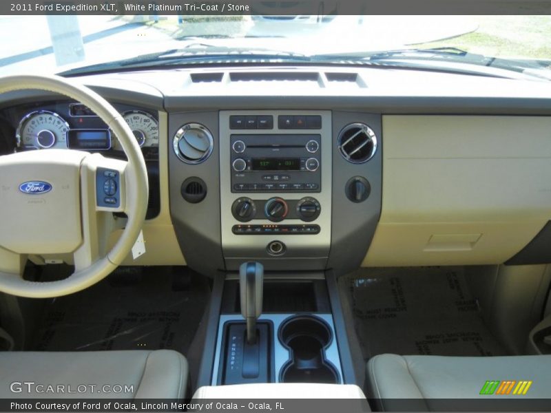 White Platinum Tri-Coat / Stone 2011 Ford Expedition XLT
