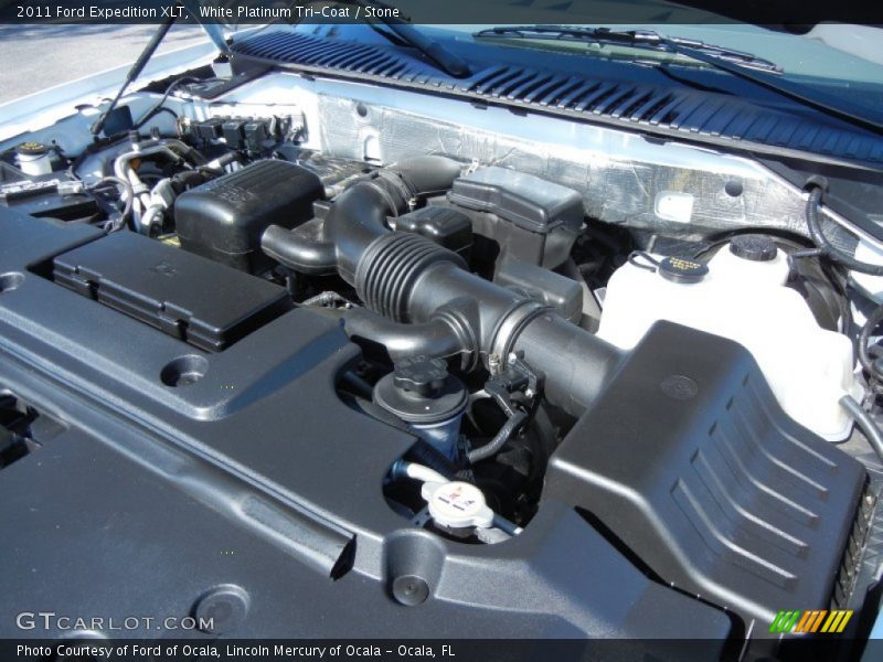 White Platinum Tri-Coat / Stone 2011 Ford Expedition XLT