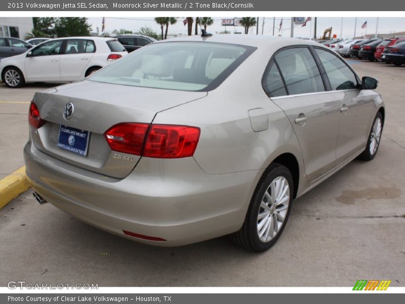 Moonrock Silver Metallic / 2 Tone Black/Cornsilk 2013 Volkswagen Jetta SEL Sedan
