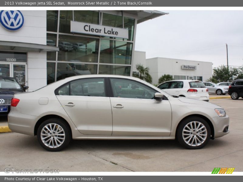 Moonrock Silver Metallic / 2 Tone Black/Cornsilk 2013 Volkswagen Jetta SEL Sedan