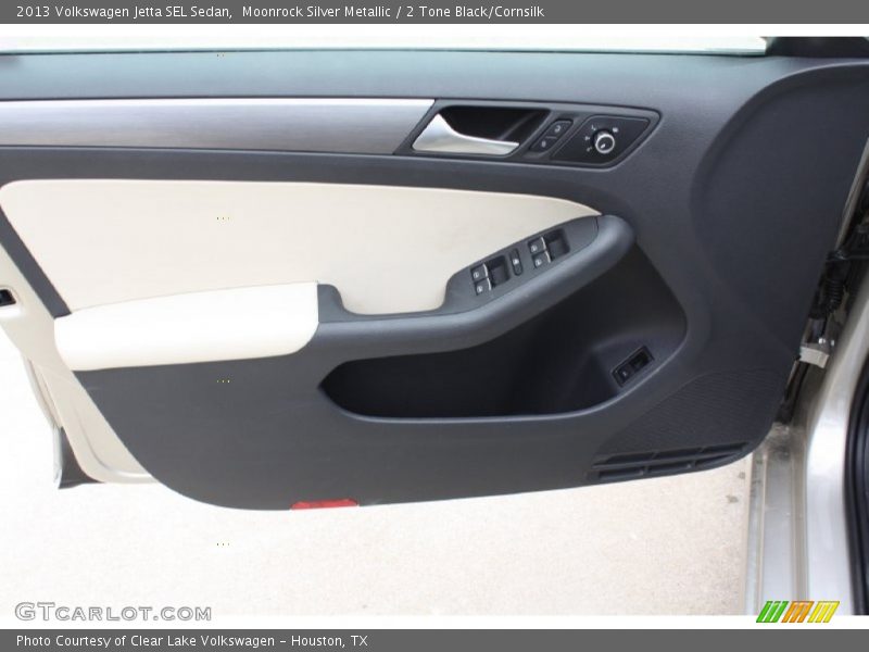 Moonrock Silver Metallic / 2 Tone Black/Cornsilk 2013 Volkswagen Jetta SEL Sedan