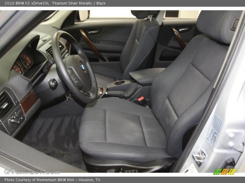 Titanium Silver Metallic / Black 2010 BMW X3 xDrive30i