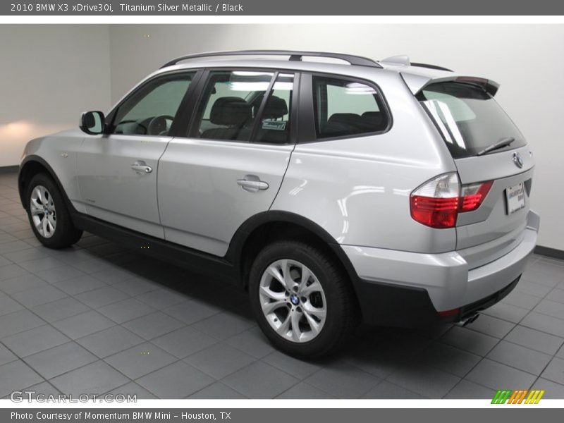 Titanium Silver Metallic / Black 2010 BMW X3 xDrive30i
