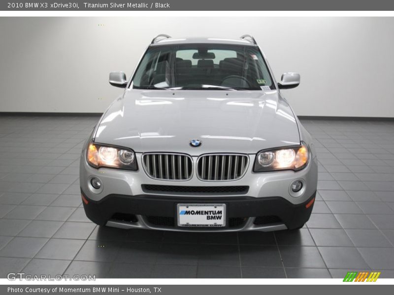 Titanium Silver Metallic / Black 2010 BMW X3 xDrive30i