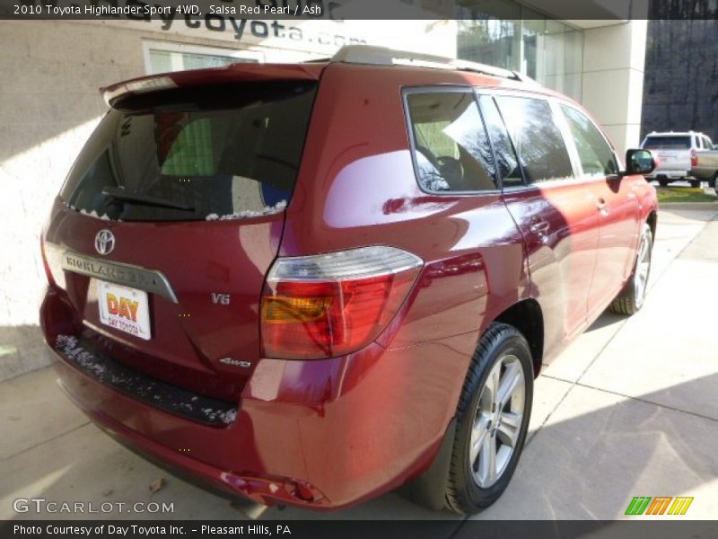 Salsa Red Pearl / Ash 2010 Toyota Highlander Sport 4WD