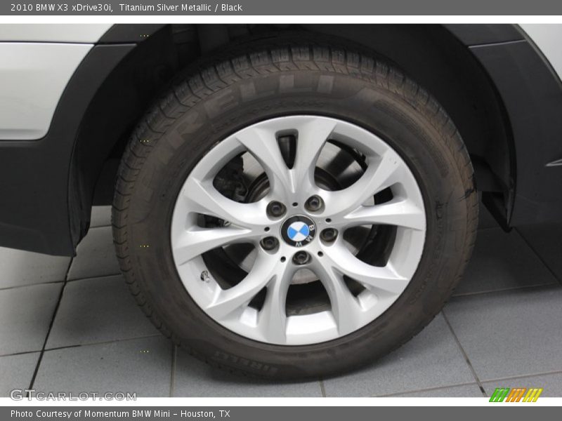 Titanium Silver Metallic / Black 2010 BMW X3 xDrive30i