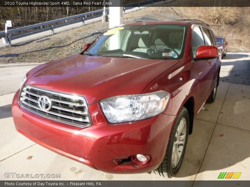 Salsa Red Pearl / Ash 2010 Toyota Highlander Sport 4WD