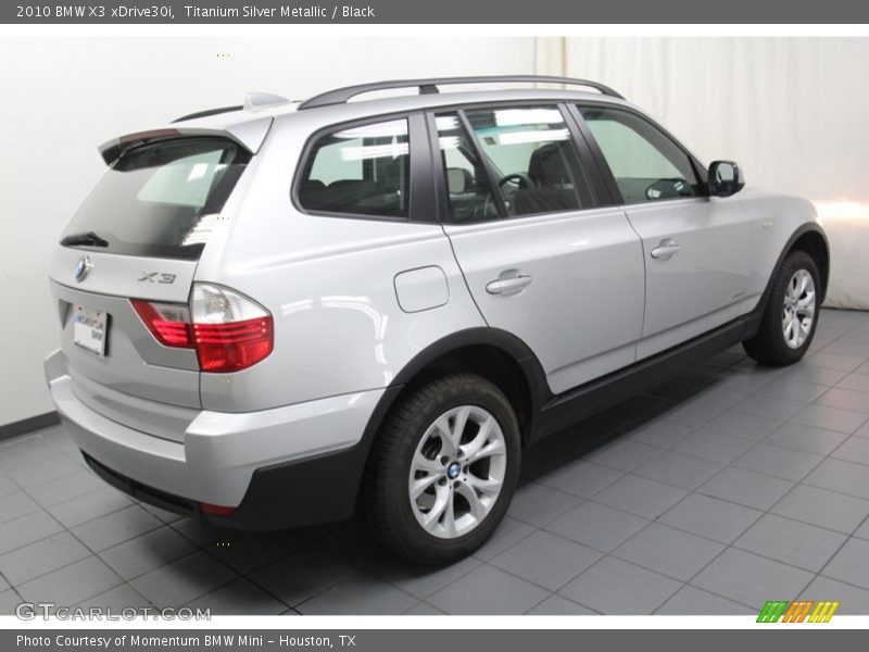 Titanium Silver Metallic / Black 2010 BMW X3 xDrive30i