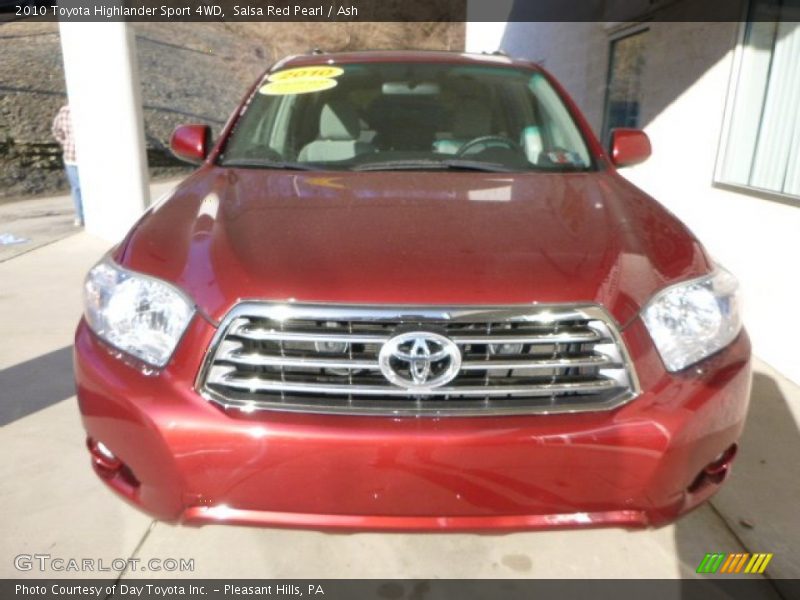 Salsa Red Pearl / Ash 2010 Toyota Highlander Sport 4WD
