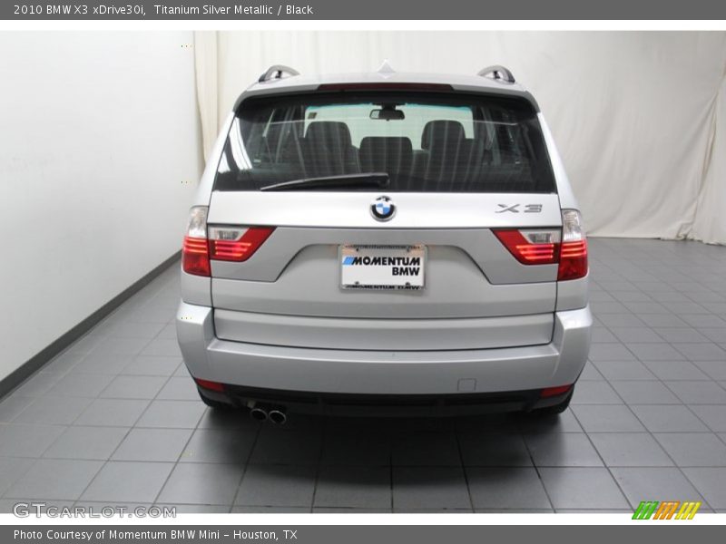 Titanium Silver Metallic / Black 2010 BMW X3 xDrive30i