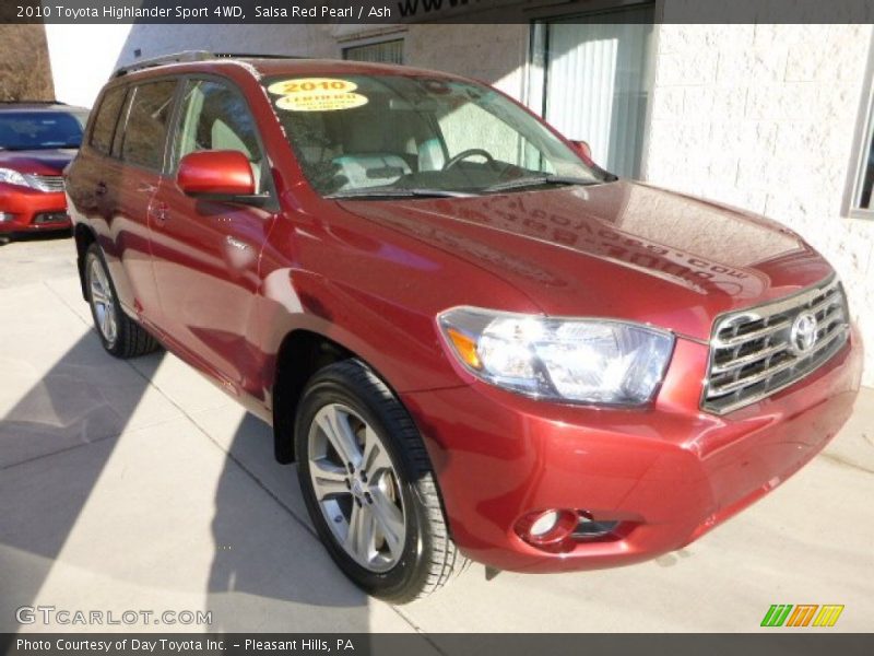 Salsa Red Pearl / Ash 2010 Toyota Highlander Sport 4WD