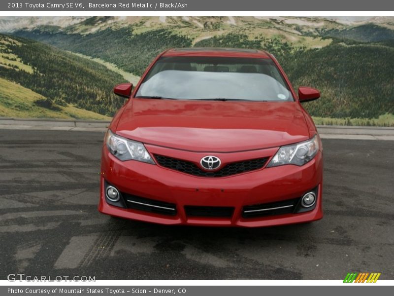 Barcelona Red Metallic / Black/Ash 2013 Toyota Camry SE V6