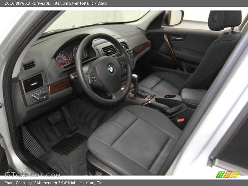 Titanium Silver Metallic / Black 2010 BMW X3 xDrive30i