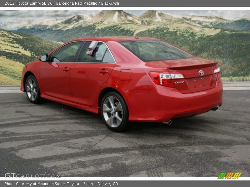 Barcelona Red Metallic / Black/Ash 2013 Toyota Camry SE V6