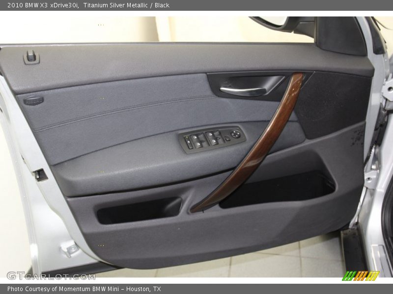 Titanium Silver Metallic / Black 2010 BMW X3 xDrive30i