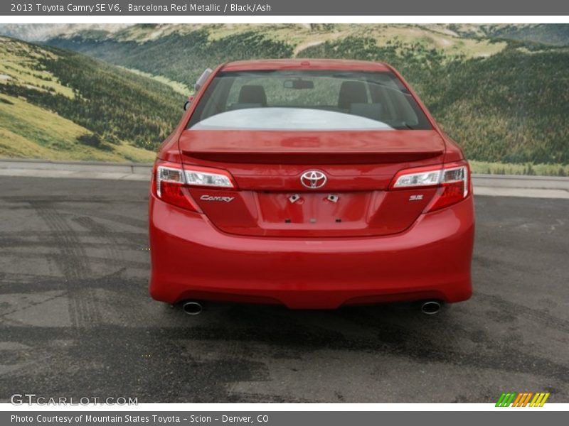 Barcelona Red Metallic / Black/Ash 2013 Toyota Camry SE V6