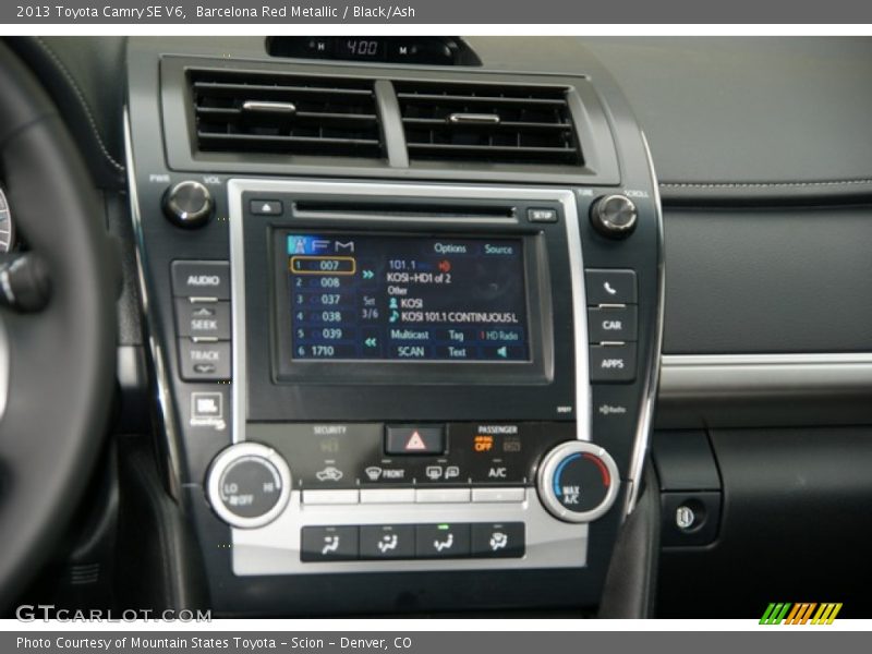 Barcelona Red Metallic / Black/Ash 2013 Toyota Camry SE V6