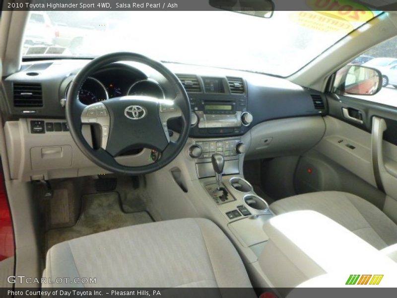 Salsa Red Pearl / Ash 2010 Toyota Highlander Sport 4WD