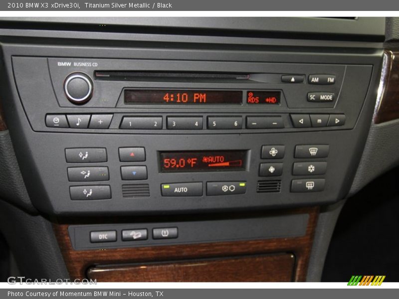 Titanium Silver Metallic / Black 2010 BMW X3 xDrive30i