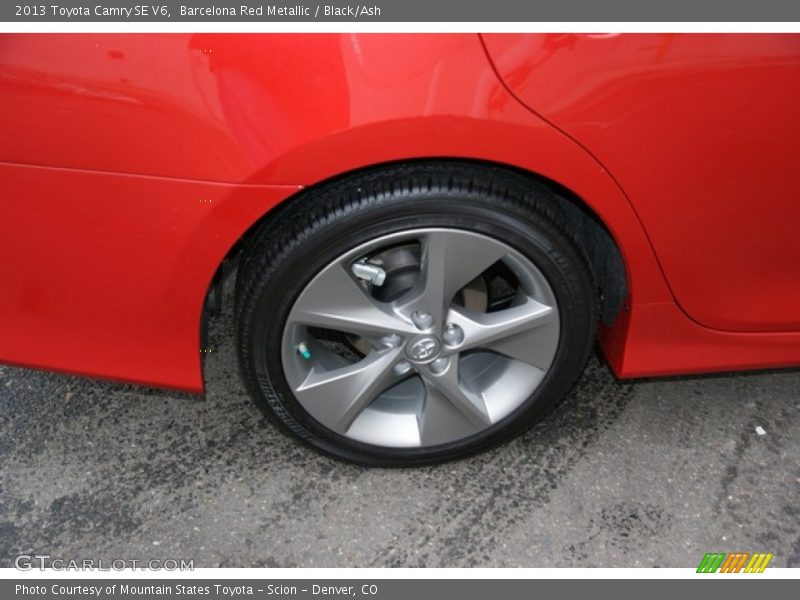 Barcelona Red Metallic / Black/Ash 2013 Toyota Camry SE V6