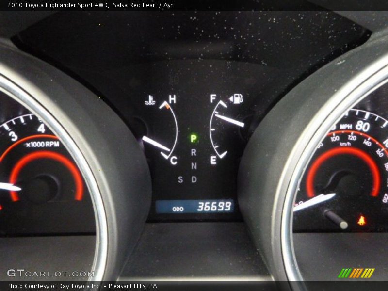 Salsa Red Pearl / Ash 2010 Toyota Highlander Sport 4WD