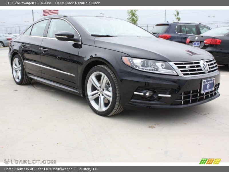Deep Black Metallic / Black 2013 Volkswagen CC R-Line