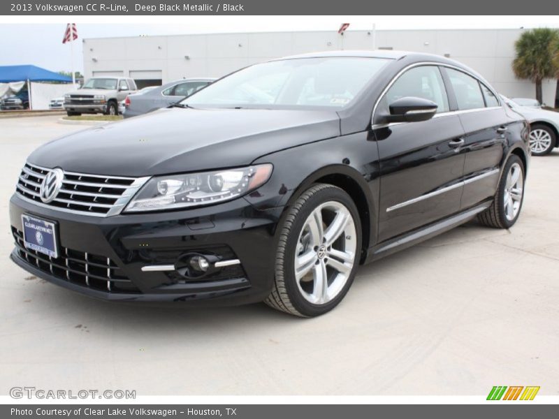 Deep Black Metallic / Black 2013 Volkswagen CC R-Line