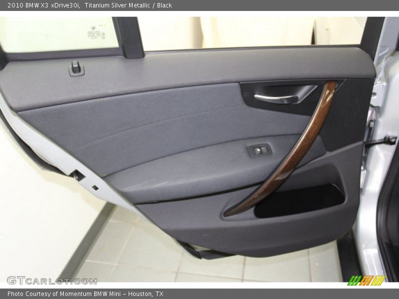 Titanium Silver Metallic / Black 2010 BMW X3 xDrive30i