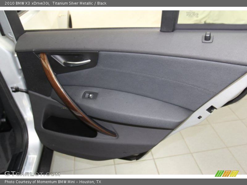 Titanium Silver Metallic / Black 2010 BMW X3 xDrive30i