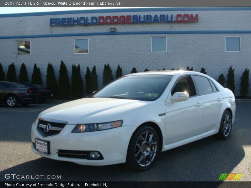 White Diamond Pearl / Ebony/Silver 2007 Acura TL 3.5 Type-S