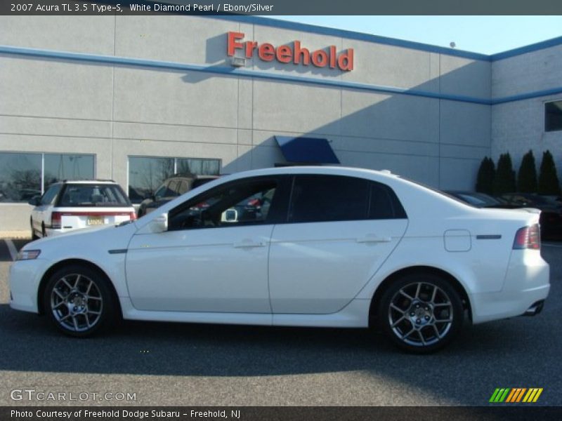 White Diamond Pearl / Ebony/Silver 2007 Acura TL 3.5 Type-S