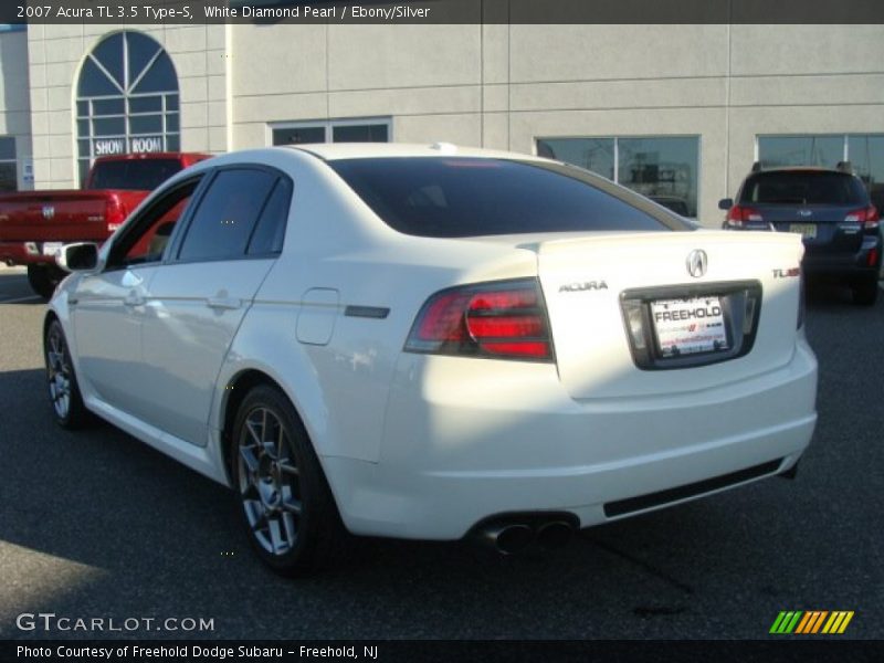 White Diamond Pearl / Ebony/Silver 2007 Acura TL 3.5 Type-S