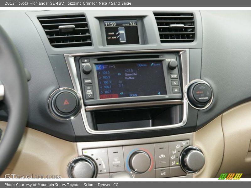 Sizzling Crimson Mica / Sand Beige 2013 Toyota Highlander SE 4WD