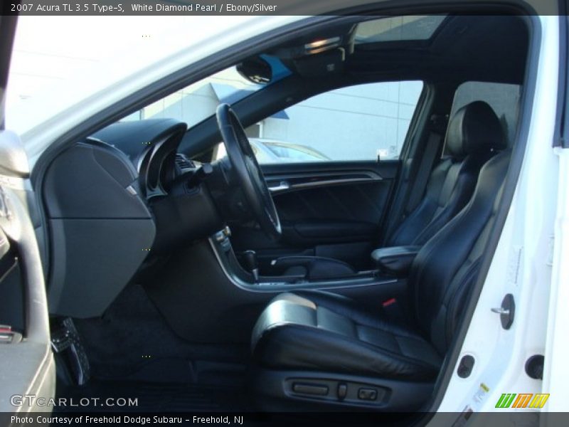 White Diamond Pearl / Ebony/Silver 2007 Acura TL 3.5 Type-S
