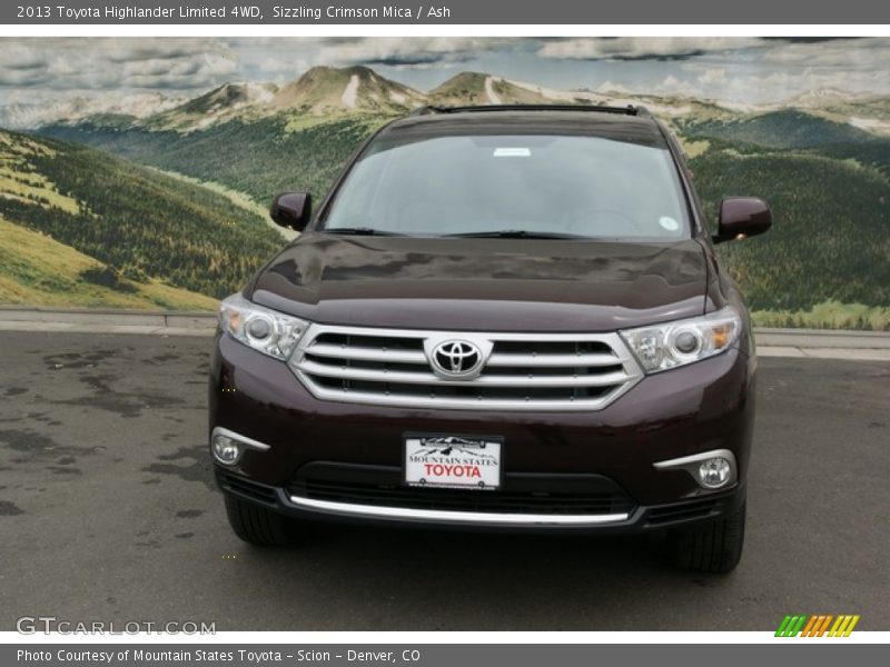 Sizzling Crimson Mica / Ash 2013 Toyota Highlander Limited 4WD
