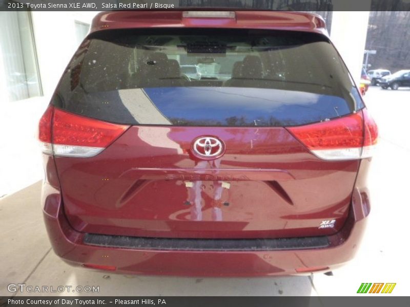 Salsa Red Pearl / Bisque 2013 Toyota Sienna XLE AWD
