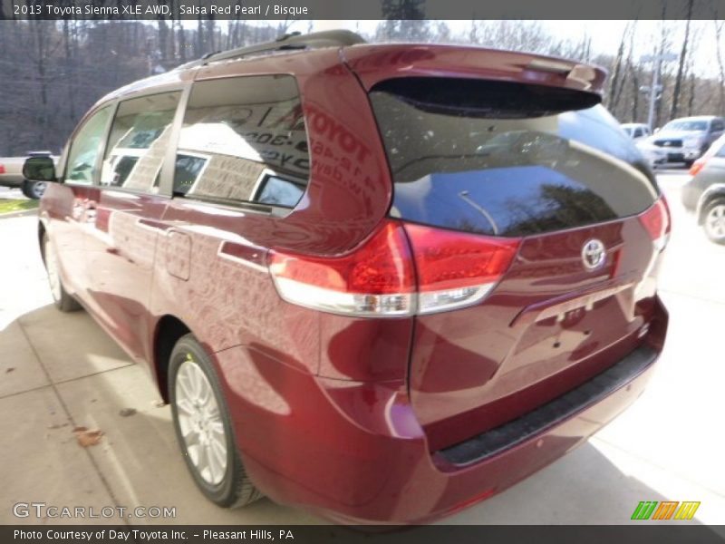Salsa Red Pearl / Bisque 2013 Toyota Sienna XLE AWD