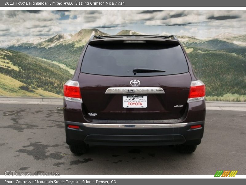 Sizzling Crimson Mica / Ash 2013 Toyota Highlander Limited 4WD