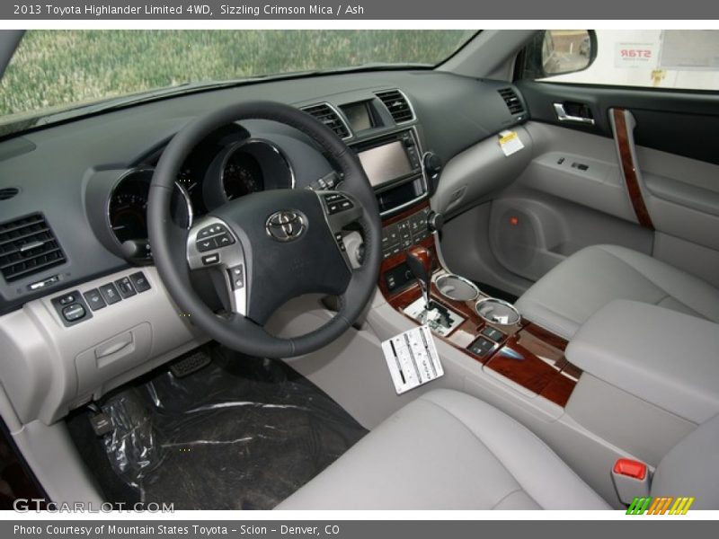 Sizzling Crimson Mica / Ash 2013 Toyota Highlander Limited 4WD