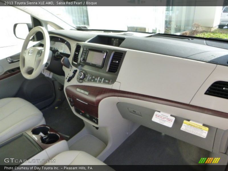 Salsa Red Pearl / Bisque 2013 Toyota Sienna XLE AWD