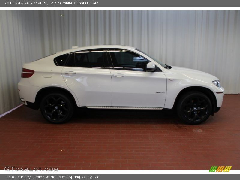 Alpine White / Chateau Red 2011 BMW X6 xDrive35i