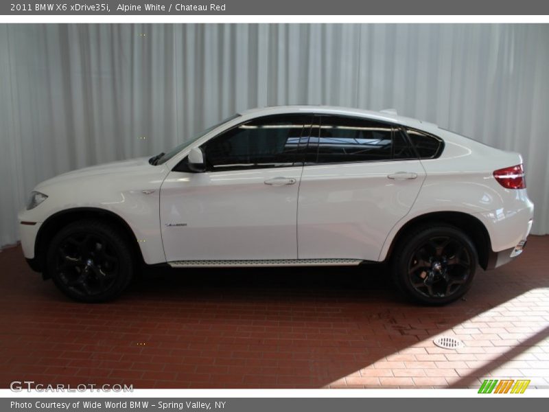 Alpine White / Chateau Red 2011 BMW X6 xDrive35i