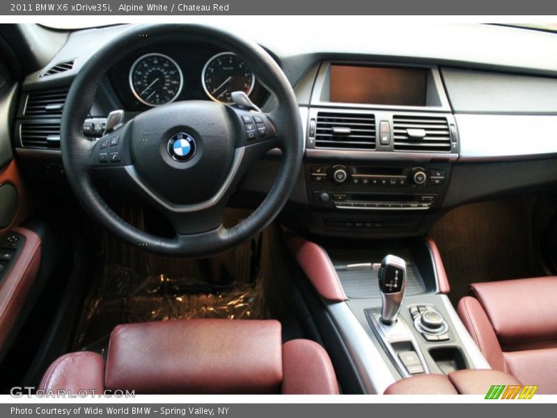 Alpine White / Chateau Red 2011 BMW X6 xDrive35i