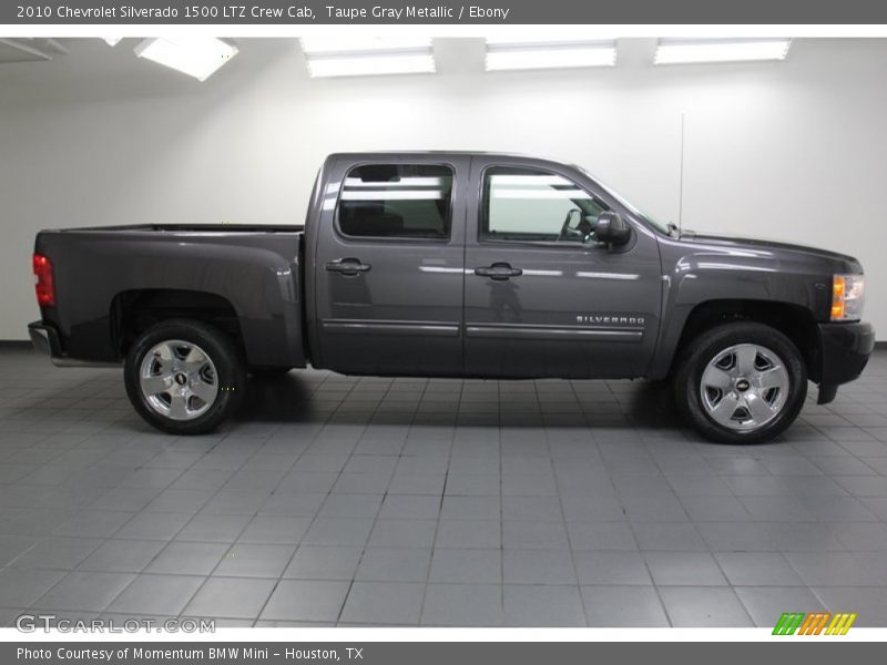 Taupe Gray Metallic / Ebony 2010 Chevrolet Silverado 1500 LTZ Crew Cab