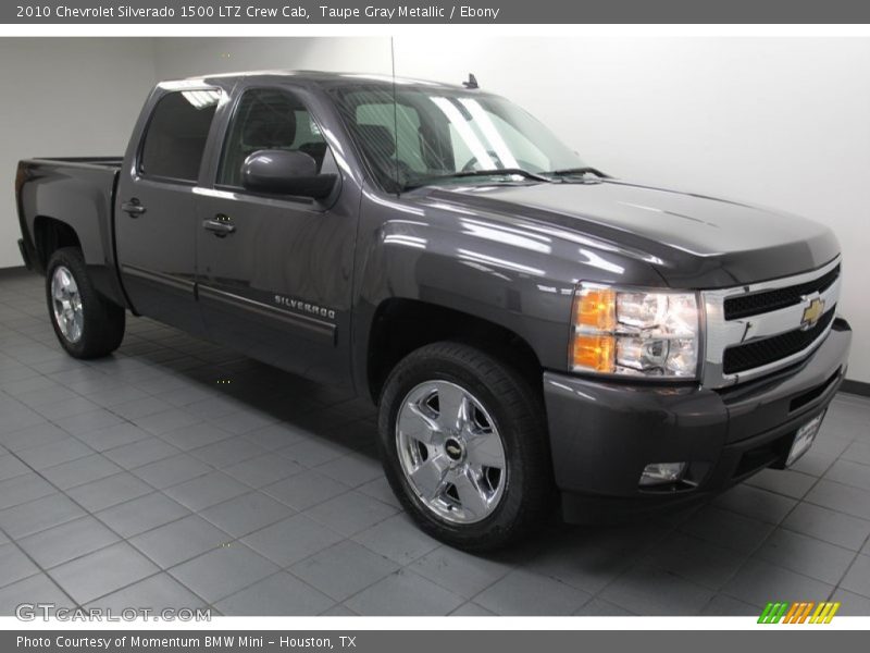 Taupe Gray Metallic / Ebony 2010 Chevrolet Silverado 1500 LTZ Crew Cab