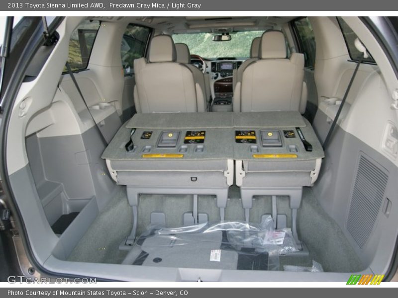 Predawn Gray Mica / Light Gray 2013 Toyota Sienna Limited AWD