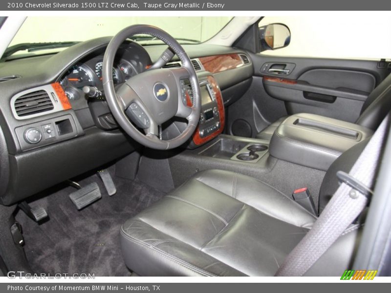Taupe Gray Metallic / Ebony 2010 Chevrolet Silverado 1500 LTZ Crew Cab