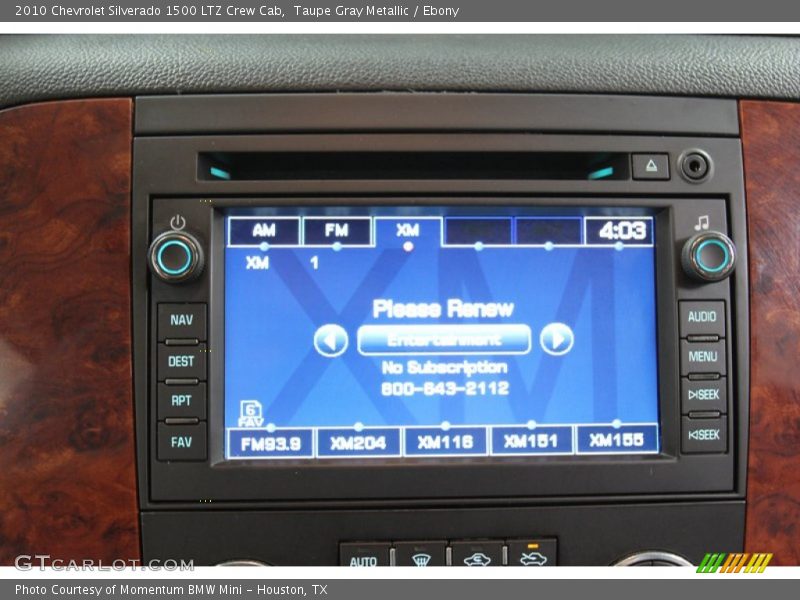 Taupe Gray Metallic / Ebony 2010 Chevrolet Silverado 1500 LTZ Crew Cab
